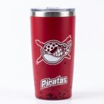 Termo 600 ml rojo logo piratas