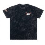 Playera deslavada negro